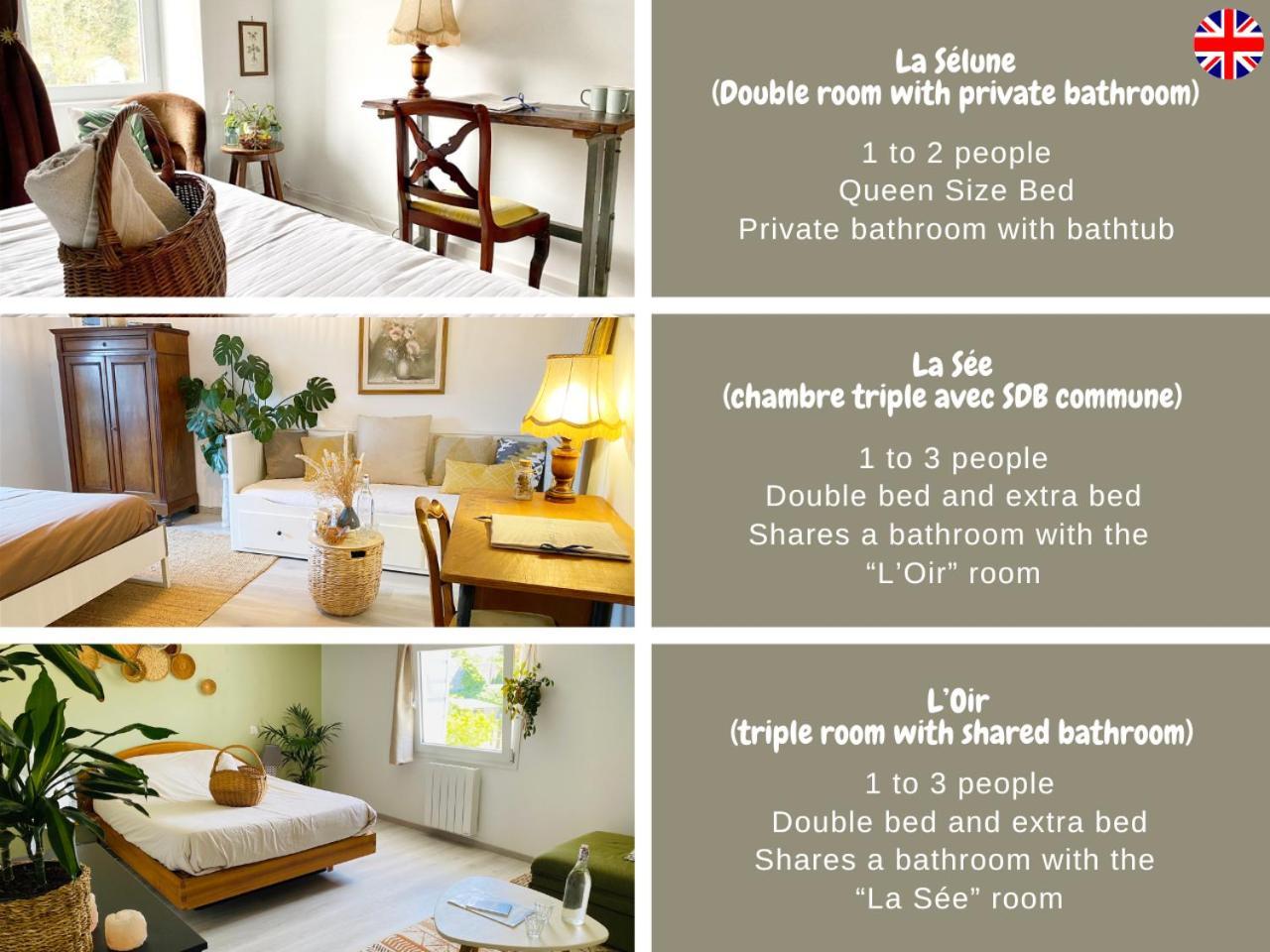 L'autre Rivière - D'hôtes Bed & Breakfast *